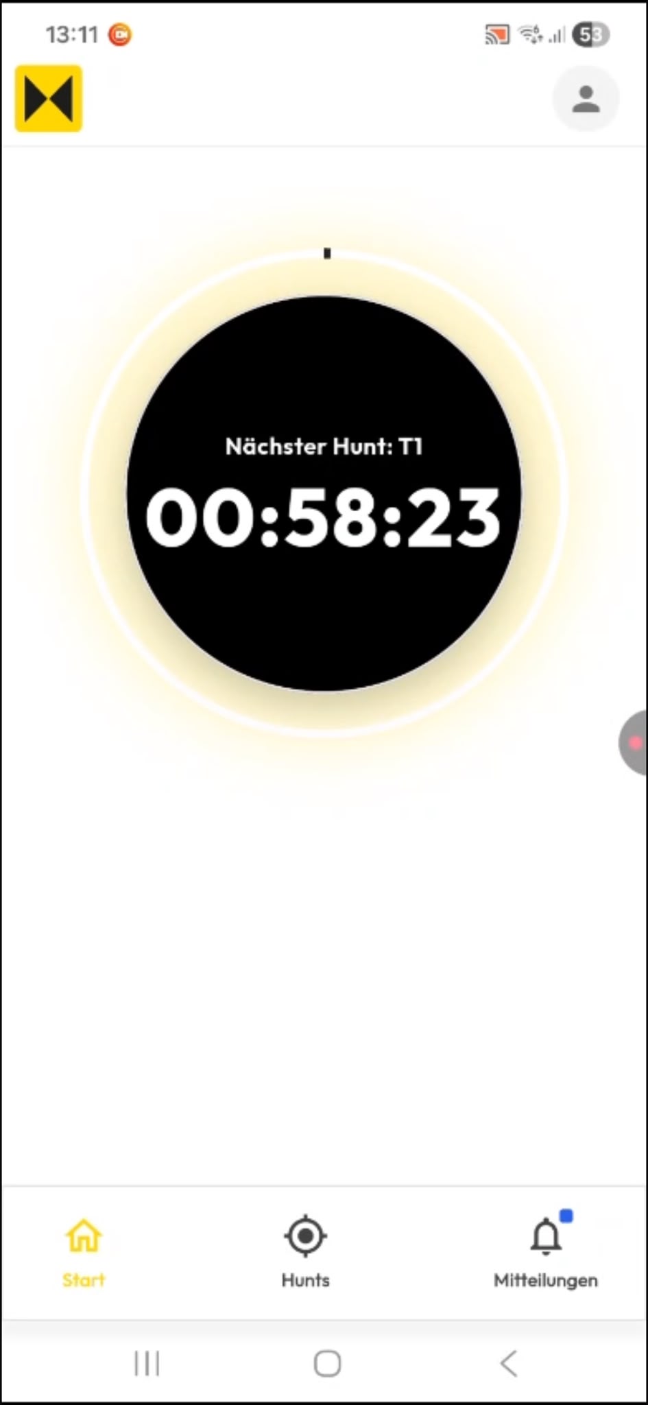 Countdown in der App